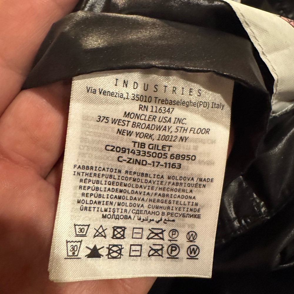 Moncler Men's Dark Gray Puffer Vest - Picture 5 of 8